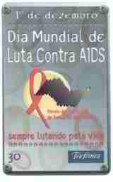 SP99-07528 Dia Mundial luta c/AIDS T1.000.000 CSM 30