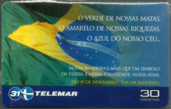 21064a AL 11/01 Bandeira do Brasil P1536 T130.000 ABNC 30c