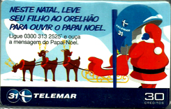 21682 PE 12/01 Neste Natal Leve filho no Orelho ouvir o Papai Noel Neve Renas P1040 T300.000 CSM 30c