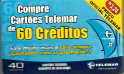 21728b MZ 10/02 Compre cartes Telemar 60 crditos P0721 T328.580 CSM 40c