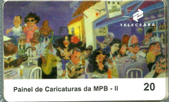 28998 CE 02/99 Cultura Telecear Painel de Caricaturas da MPB - II CCR T250.000 CSM 20c