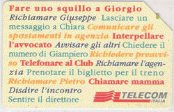 33175 Cartão Importado Italiano LIRE10.000