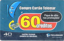 68107 CE 09/02 Compre Carto Telemar 60 Crditos P 0688  T 83.070 CSM 40C