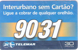 72564 AM 12/01 Interurbano sem cartão 9031 P 1606  T 110.000 ABNC 30C